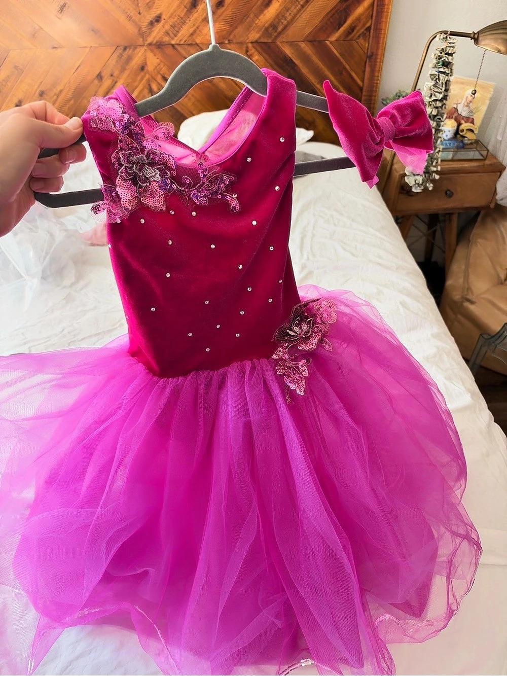 Weissman Morning Flight Girls SC (6/6X) Plum, dance costume